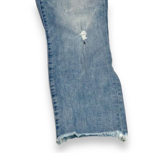 J. Crew Women's Slim Broken-In Boyfriend Fray Hem Jeans, Blue, Size 29 - Picture 6 of 11